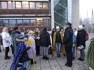 Eichsfelder Sternsinger zum Empfang in der Staatskanzlei