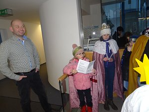 Eichsfelder Sternsinger zum Empfang in der Staatskanzlei