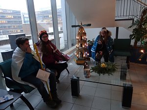 Eichsfelder Sternsinger zum Empfang in der Staatskanzlei
