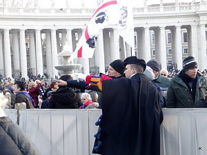 Pater Pio Gebetsgruppen beim Papst in Rom