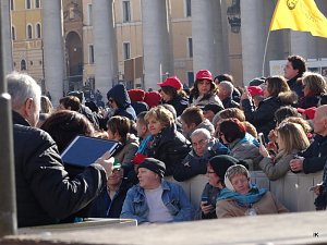Pater Pio Gebetsgruppen beim Papst in Rom