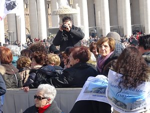 Pater Pio Gebetsgruppen beim Papst in Rom