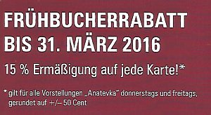 Vorbereitung auf Anatevka laufen