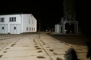 Erdfall auf dem Katastrophenschutzgel&auml;nde