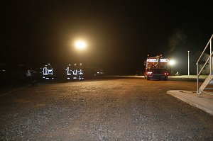 Erdfall auf dem Katastrophenschutzgel&auml;nde