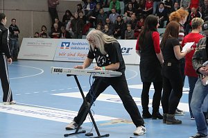 Der Th&uuml;ringer Handballclub gegen Rostov-Don in der Wiedigsburghalle Nordhausen