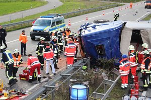 Unfall auf der A 38