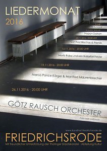  Liedermonat im KUNSTHOF Friedrichsrode
