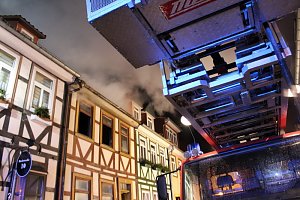 Gro&szlig;brand in der Marktstra&szlig;e
