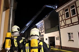 Gro&szlig;brand in der Marktstra&szlig;e