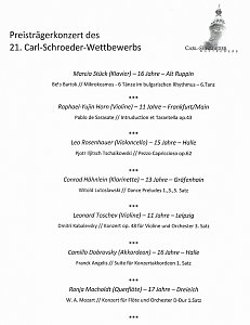 Beim Carl Schroeder Wettbewerb erfolgreich