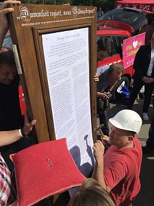 50 Demonstranten kamen aus dem Landkreis Nordhausen