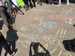 50 Demonstranten kamen aus dem Landkreis Nordhausen