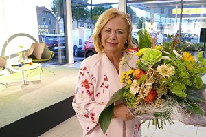 Marijke Amado begeisterte im Autohaus Peter mit lecker Abend