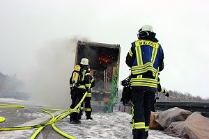Löscharbeiten A38
