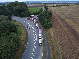 Unfallstelle von oben 