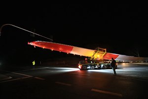 Schwerlasttransport mit Windr&auml;dern