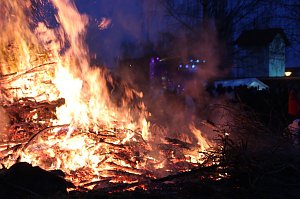 Osterfeuer in Heiligenstadt