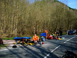 Schwerer Unfall