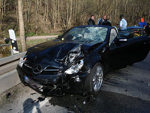 Unfall auf der B 81