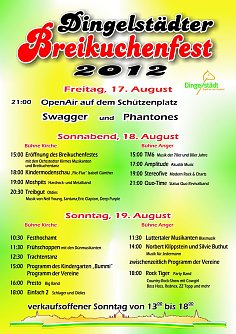 Programm (Foto: Dingelst&auml;dt)