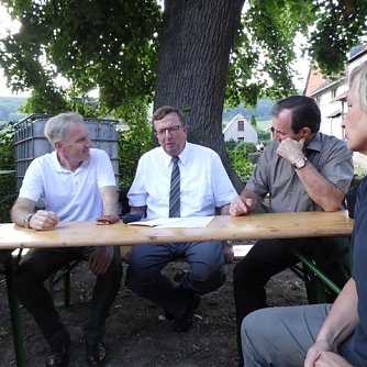 Zu Besuch (Foto: J. Hottenrott)