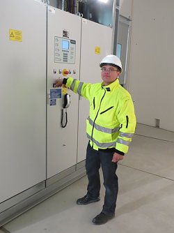 Windrad in Betrieb genommen (Foto: Claudia N&ouml;rthen)