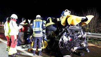 Unfall auf der A38 Foto: Feuerwehr Heiligenstadt