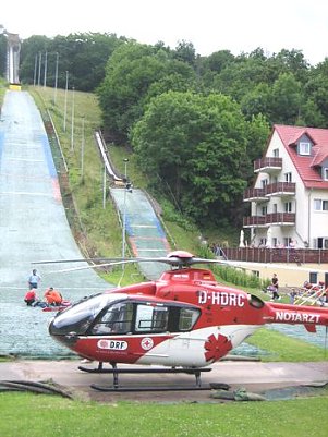 Ungew&ouml;hnlicher Einsatz f&uuml;r "Christoph 37" (Foto: DRF)