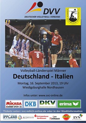 Das offizielle Plakat (Foto: SVC Nordhausen)