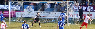 Das 0:1 f&uuml;r die G&auml;ste aus Zwickau Foto: nnz