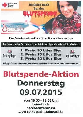 Blutspendeaktion (Foto: DRK)