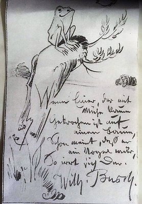 Brief von Wilhelm Busch (Foto: Kopie Urania)
