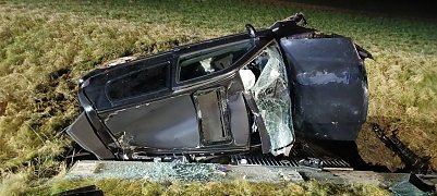 Schwerer Unfall bei Niederorschel Foto: Feuerwehr Breitenworbis/Silvio Dietzel