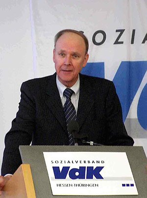 Bild: Vizepr&auml;sident des VdK Deutschland und Landesvorsitzender Hessen-Th&uuml;ringen Udo Schlitt in Erfurt.