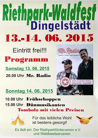 Bild: Plakat zum Fest in Dingelst&auml;dt