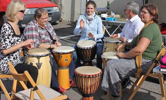 Trommelworkshop (Foto: Thüringer Landesmusikakademie Sondershausen) Trommelworkshop (Foto: Thüringer Landesmusikakademie Sondershausen)
