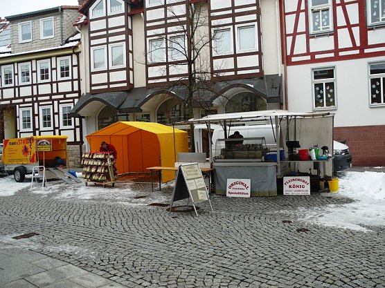 Marktst&auml;nde in Worbis (Foto: Ilka K&uuml;hn)