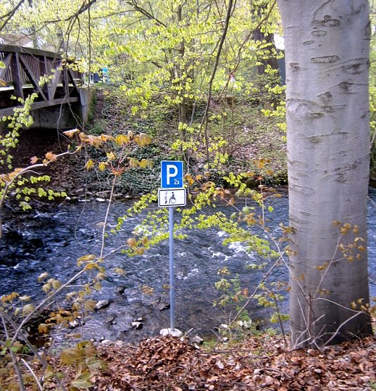 Parkschild (Foto: Diethard Ebert) Parkschild (Foto: Diethard Ebert)