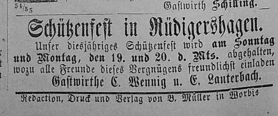 Zeitungs-Annonce (Foto: privat)