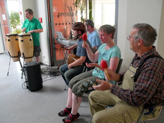 Trommelgruppe Lebenshilfe (Foto: Ilka K&uuml;hn)