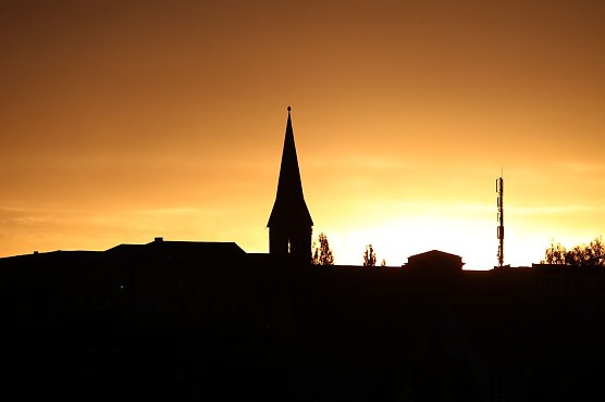 Heute Morgen: Blick auf den Nordhäuser Petri-Turm (Foto: nnz) Heute Morgen: Blick auf den Nordhäuser Petri-Turm (Foto: nnz)