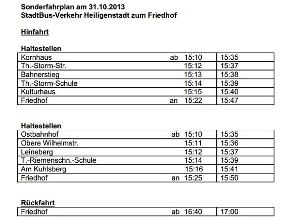 Busfahrplan (Foto: EW)