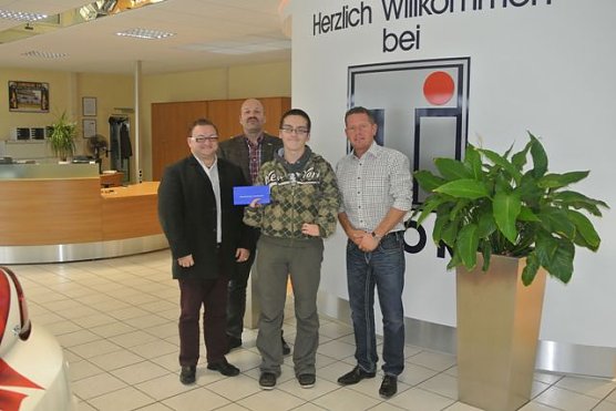 Spende f&uuml;r Sebastian (Foto: A. Schreiber)