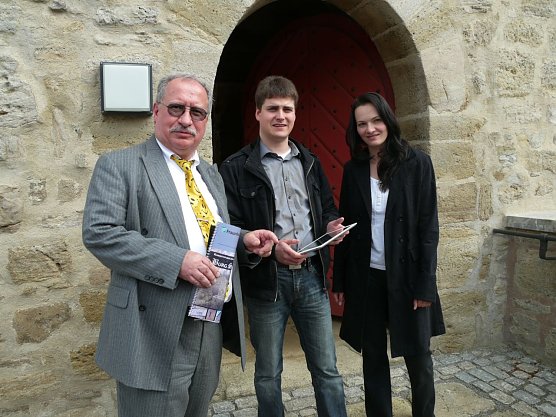 Prof. Dr. Klaus-Peter Jantke und sein Team (Foto: Ilka K&uuml;hn)
