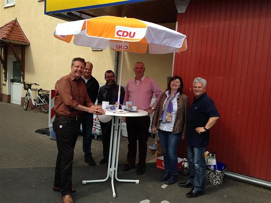 CDU Infostand in Uder (Foto: Gerhard Martin)