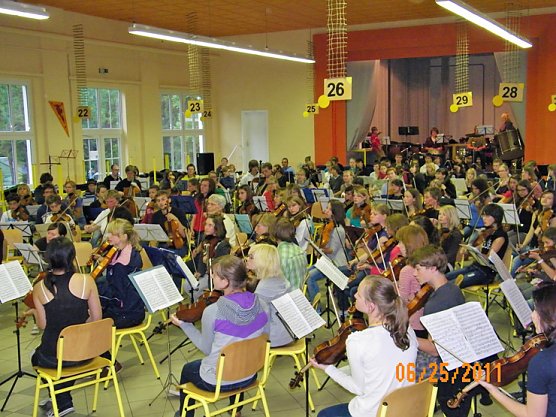 Feuerkuppe Treffpunkt f&uuml;r Orchester (Foto: Landesmusikrat)