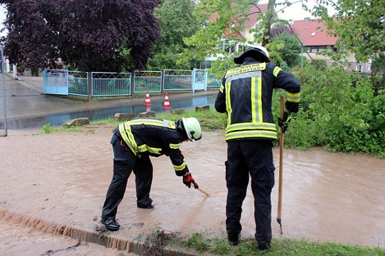 Unwetter in Heiligenstadt (Foto: Thomas M&uuml;ller)