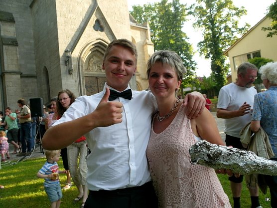 Christopher Rode fand die Flasche (Foto: Ilka K&uuml;hn)