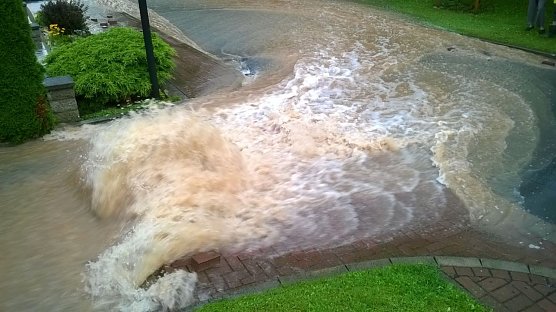 Unwetter in Birkenfelde (Foto: Privat)